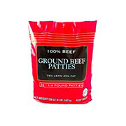 Frozen 100% Ground Beef Patties