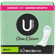 U By Kotex Clean & Secure Ultra Thin Pads - Heavy Absorbency