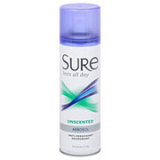 Sure Aerosol Unscented Antiperspirant & Deodorant