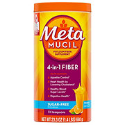 Metamucil Sugar Free Psyllium Fiber Supplement - Orange