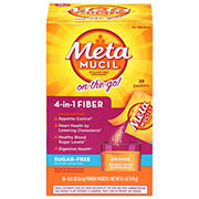 Metamucil Psyllium Fiber Supplement Sugar-Free Powder Packets - Orange