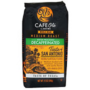 CAFE Olé by H-E-B Whole Bean Medium Roast Decaf Taste of San Antonio Coffee