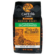 CAFE Olé by H-E-B Whole Bean Medium Roast Decaf Taste of the Hill Country Coffee