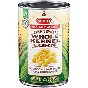 H-E-B No Salt Added Crisp N' Sweet Whole Kernel Corn