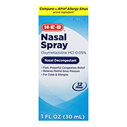 H-E-B Nasal Spray Oxymetazoline Hydrochloride - Sinus