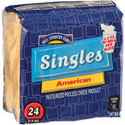 Hill Country Fare Singles American Cheese Slices, 24 ct, 16 oz