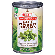 H-E-B No Salt Added Cut Green Beans