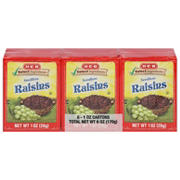 H-E-B California Sweet Raisins, 6 ct