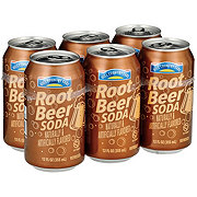 Hill Country Fare Root Beer Soda 6 pk Cans