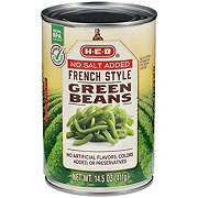 H-E-B No Salt Added French Style Green Beans
