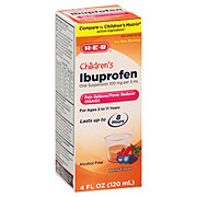 H-E-B Children’s Ibuprofen Pain & Fever Relief Liquid – 100 mg