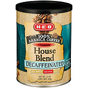 H-E-B Premium 100% Arabica Decaf House Med-Dark Ground Coffee