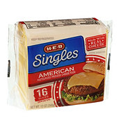 H-E-B Singles American Sliced Cheese, 16 ct