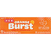 H-E-B Orange Burst Soda 12 pk Cans