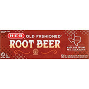 H-E-B Old Fashioned Root Beer Soda 12 pk Cans
