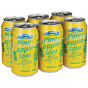 Hill Country Fare Pineapple Soda 6 pk Cans
