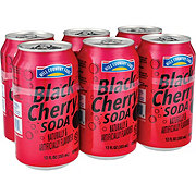 Hill Country Fare Black Cherry Soda 6 pk Cans