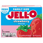 Jell-O Zero Sugar Strawberry Gelatin Dessert Mix