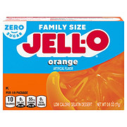 Jell-O Zero Sugar Orange Gelatin Dessert Mix