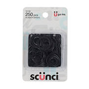 Scunci Small Black Rubber Bands