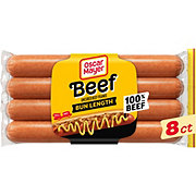 Oscar Mayer Bun Length Uncured Beef Franks Hot Dogs