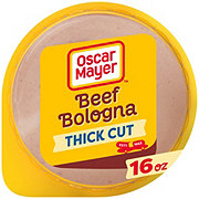 Oscar Mayer Beef Bologna Sliced Lunch Meat, Thick Cut