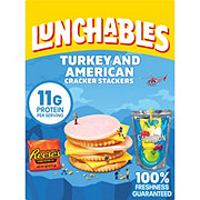 Lunchables Snack Kit Tray - Turkey & American Cracker Stackers, Capri Sun & Candy