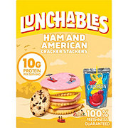 Lunchables Snack Kit Tray - Ham & American Cracker Stackers, Capri Sun & Cookie
