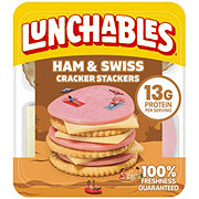 Lunchables Snack Kit Tray - Ham & Swiss Cheese Cracker Stackers
