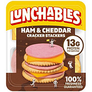 Lunchables Snack Kit Tray - Ham & Cheddar Cheese Cracker Stackers