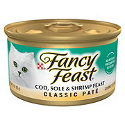 Fancy Feast Purina Fancy Feast Cod, Sole and Shrimp Feast Classic Grain Free Wet Cat Food Pate