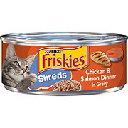 Friskies Purina Friskies Gravy Wet Cat Food, Shreds Chicken & Salmon Dinner in Gravy