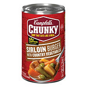 Campbell's Chunky Sirloin Burger with Country Vegetables Soup