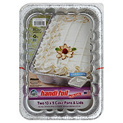 Handi-Foil Half-Size Extra-Deep Steam Table Aluminum Foil Pan w/Lid 20/PK