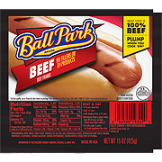 Ball Park Beef Franks Hot Dogs
