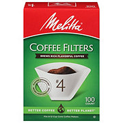 Melitta No. 4 Cone Coffee Filters - White