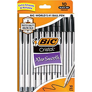 BIC Cristal Xtra Smooth 1.0mm Ball Pens - Black Ink