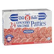 Purnell's Old Folks Medium Country Sausage Patties