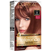 L'Oréal Paris Superior Preference Permanent Hair Color, 6R Light Auburn