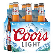 Coors Light Beer 6 pk Longneck Bottles