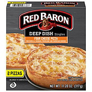 Red Baron Deep Dish Frozen Pizza Singles - Four Cheese