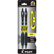 Pilot G2 0.7mm Retractable Gel Pens - Black Ink