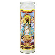 Reed Candle Virgen de San Juan Religious Candle – White Wax