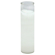 Reed Candle Clear Glass Candle – White Wax