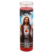Reed Candle Sacred Heart of Jesus Religious Candle - Red Wax