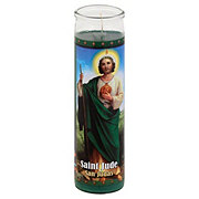 Reed Candle Saint Jude Religious Candle – Green Wax