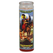 Reed Candle San Martin Caballero Religious Candle - Red Wax