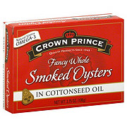 Crown Prince Fancy Whole Smoked Oysters in Cottonseed Oil
