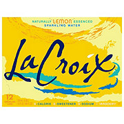LaCroix Lemon Sparkling Water 12 oz Cans