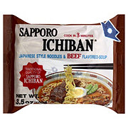 Sapporo Ichiban Japanese Style Beef Flavored Noodles and Soup
